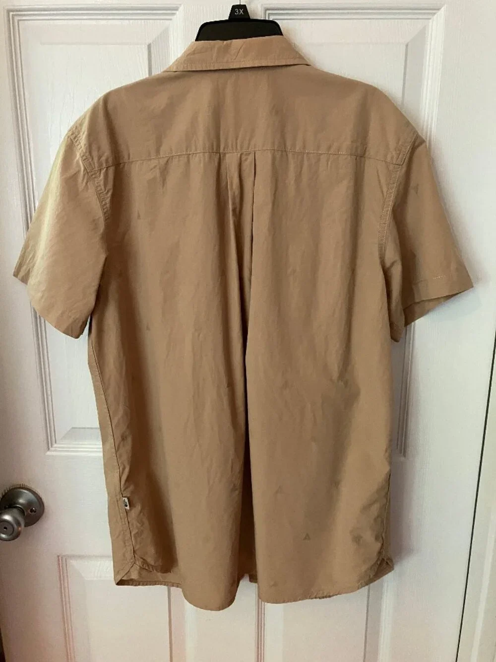 THE NORTH FACE Baytrail button-up Men's shirt Beige/Tan Pine tree embroidery M - Picture 2 of 13
